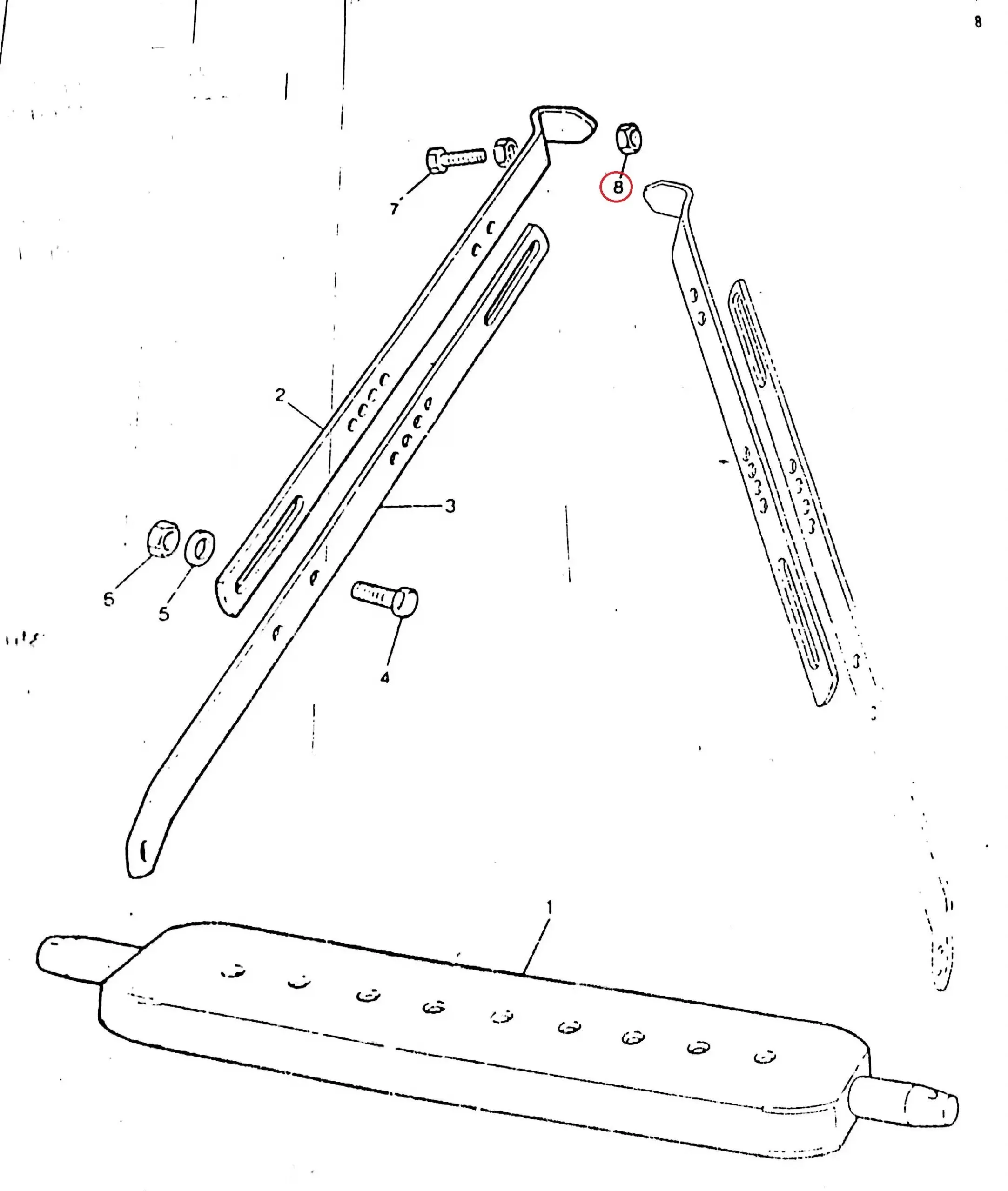Diagram reference for Millat Massey Ferguson Tractor Spare Part 17 NUT 1353917 - Massey Ferguson tractor spare part