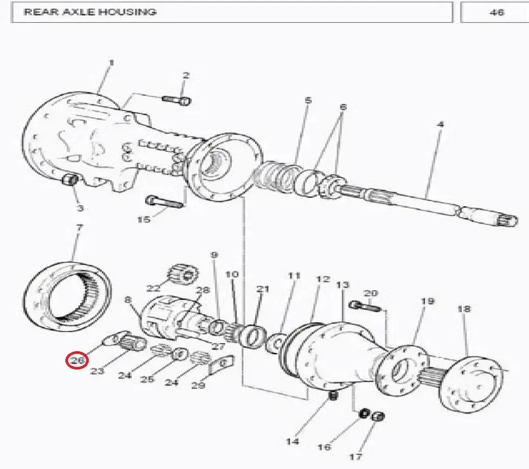 Diagram reference for Millat Massey Ferguson Tractor Spare Part 8 THRUST WASHER 6206357 M 11033081103308 - Massey Ferguson tractor spare part