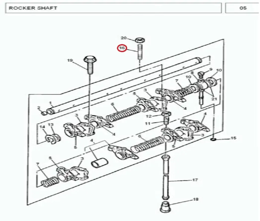 Diagram reference for Millat Massey Ferguson Tractor Spare Part 8 STUD 18316812313 H 331 - Massey Ferguson tractor spare part