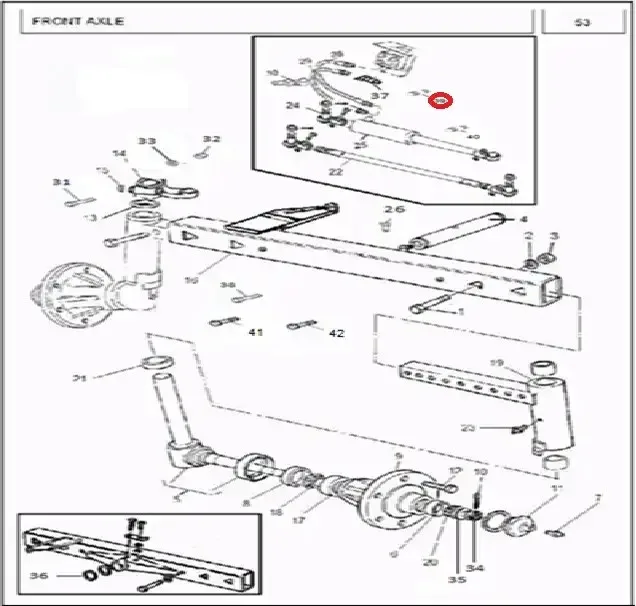 Diagram reference for Millat Massey Ferguson Tractor Spare Part 9 ASSYCLAMPEXTENSION HOSE 16806916249283 - Massey Ferguson tractor spare part