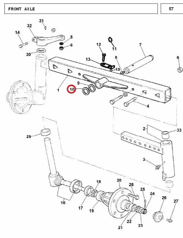 Diagram reference for Millat Massey Ferguson Tractor Spare Part CIRCLIP 14108114108 - Massey Ferguson tractor spare part