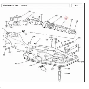Millat Massey Ferguson Tractor Spare Part SP RING RESPONSECONTROL 261121182582 - Massey Ferguson tractor spare part