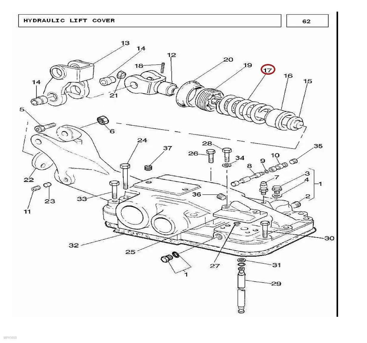 Millat Massey Ferguson Tractor Spare Part SP RING RESPONSECONTROL 261121182582 - Massey Ferguson tractor spare part