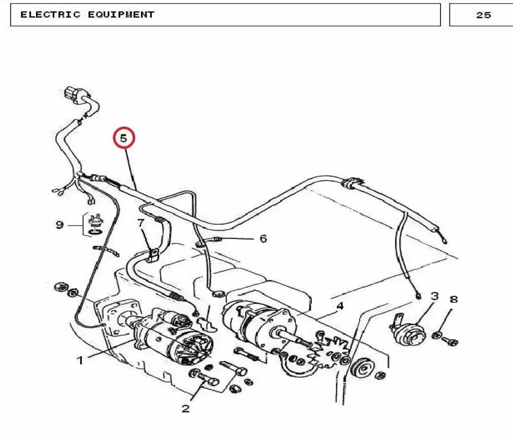 Diagram reference for Millat Massey Ferguson Tractor Spare Part HARNESSMAINWI RING 24052124052 S 1 - Massey Ferguson tractor spare part