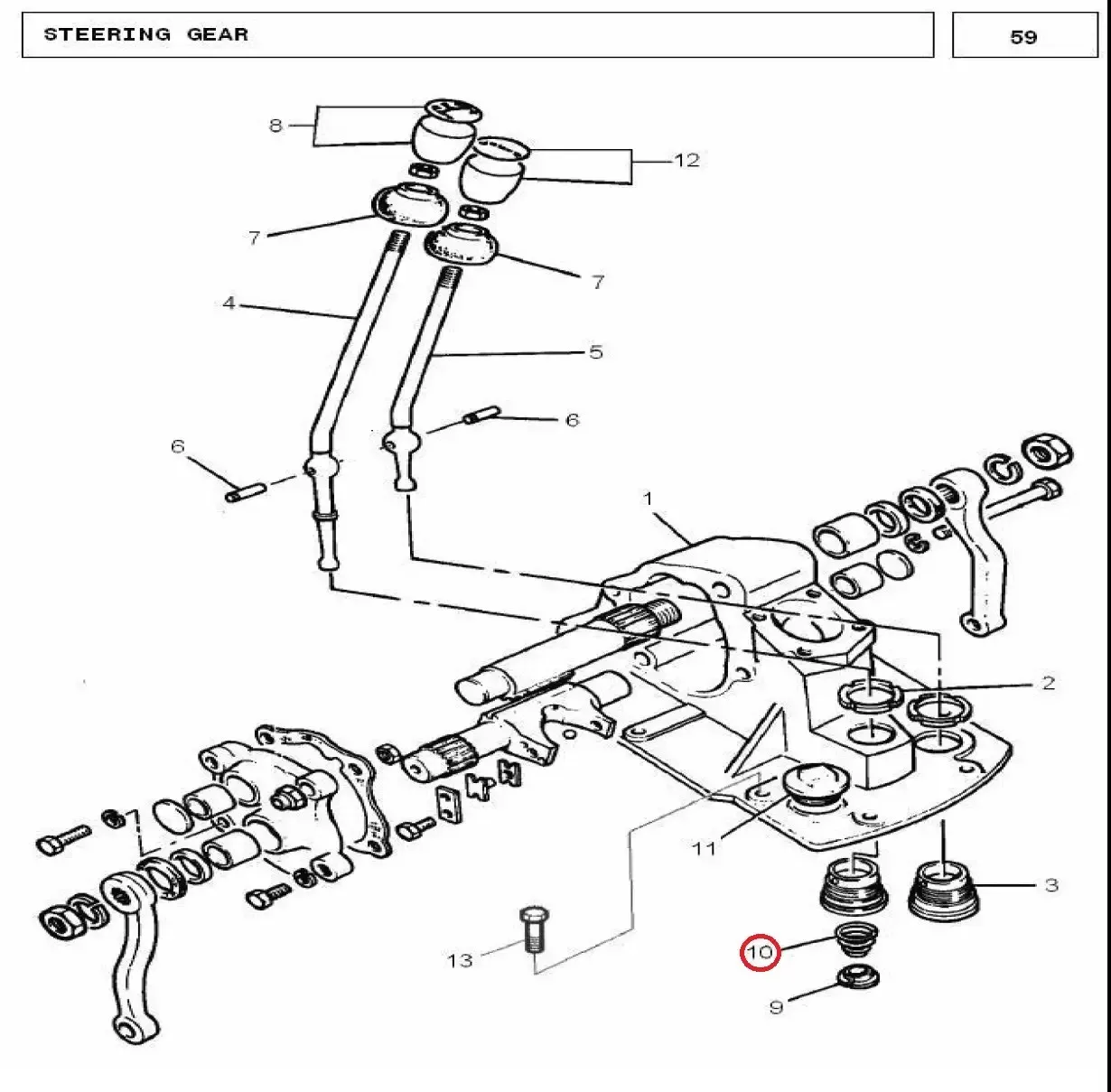 Diagram reference for Millat Massey Ferguson Tractor Spare Part SP RING GEAR LEVER 16038116038 - Massey Ferguson tractor spare part