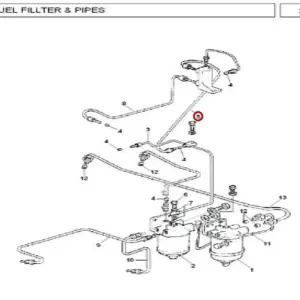 Millat Massey Ferguson Tractor Spare Part PIPE TANKL PUMP KALA PIPE 19075119075 S 1 - Massey Ferguson tractor spare part