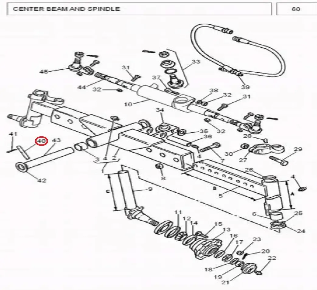 Diagram reference for Millat Massey Ferguson Tractor Spare Part 8 PIN RETAINING 1430581143058 - Massey Ferguson tractor spare part
