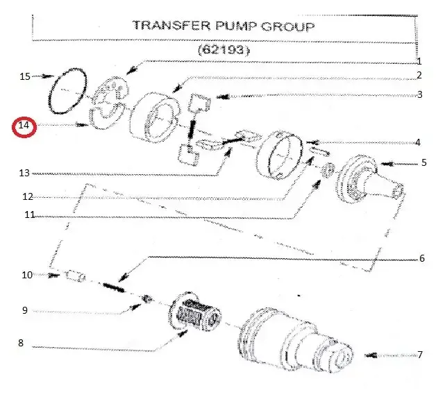 Diagram reference for Millat Massey Ferguson Tractor Spare Part RETAINERROTOR 1835811835819870 - Massey Ferguson tractor spare part