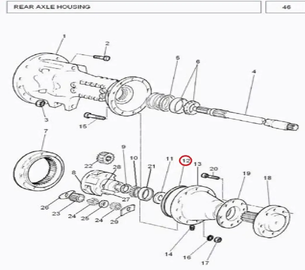 Diagram reference for Millat Massey Ferguson Tractor Spare Part 7 SEAL 3851033471184182 - Massey Ferguson tractor spare part