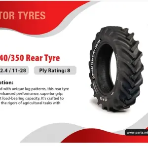 Millat Massey Ferguson Tractor Spare Part REAR TYRE 1241128150051150058 PLY - Massey Ferguson tractor spare part