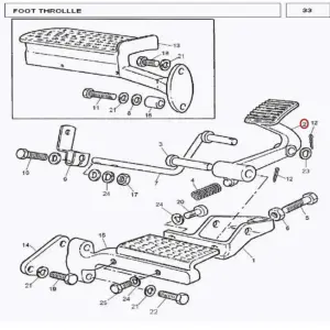 Millat Massey Ferguson Tractor Spare Part PEDAL 130541897547 - Massey Ferguson tractor spare part