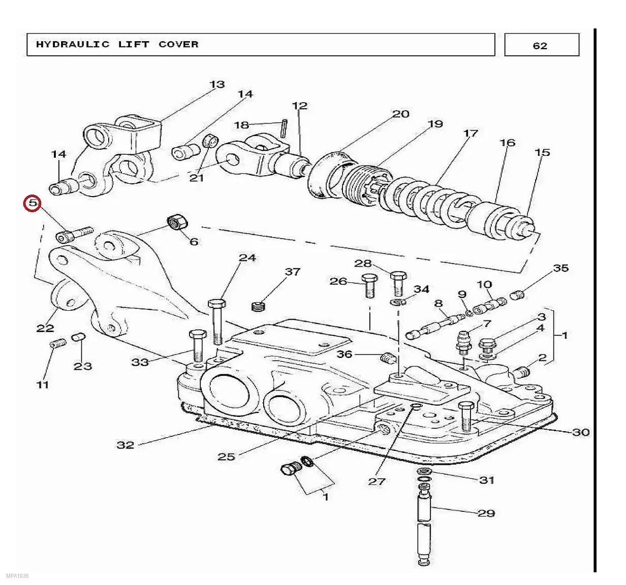 Millat Massey Ferguson Tractor Spare Part SCREW 1220 UNF 3 AL 13826101126101 - Massey Ferguson tractor spare part