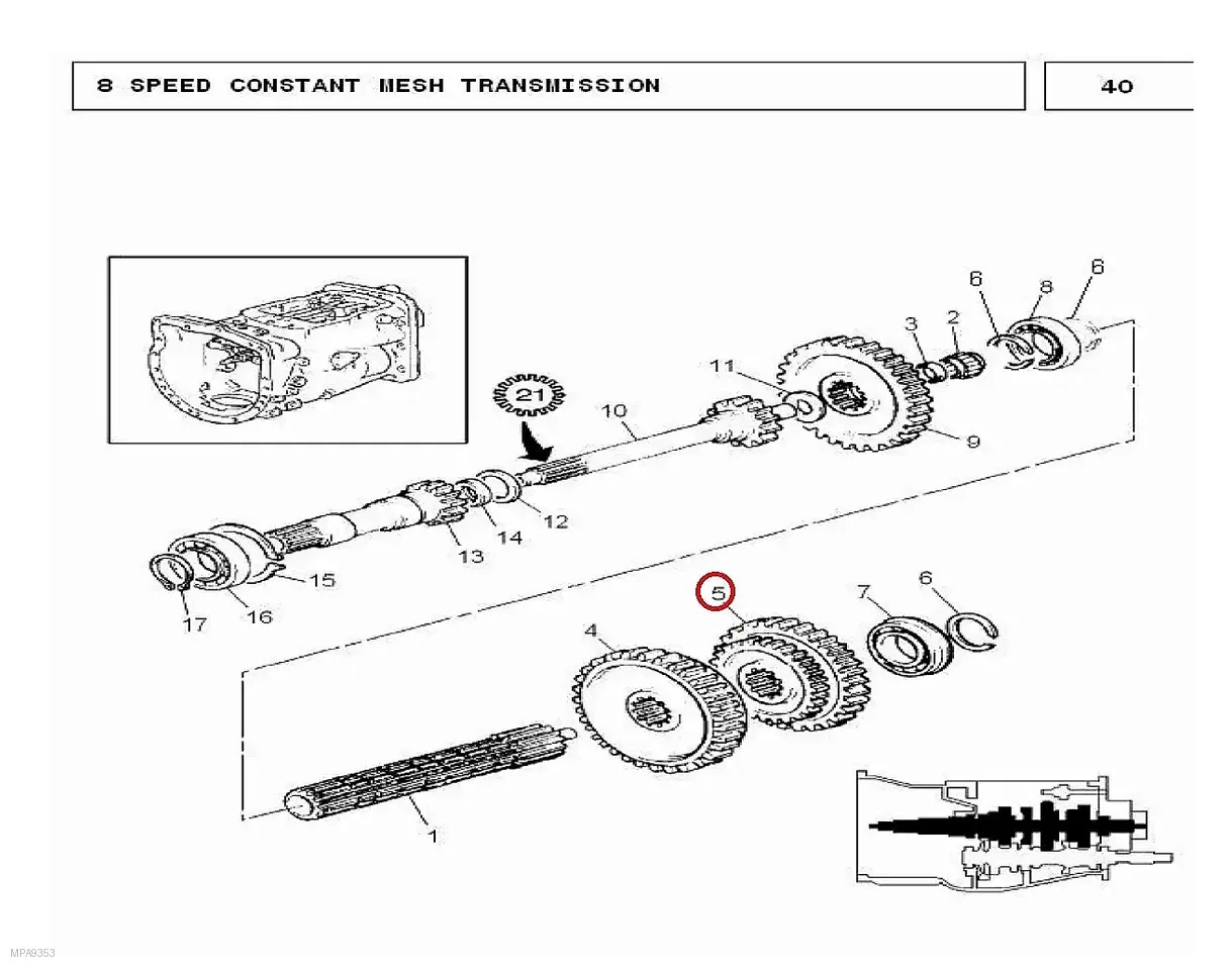 Millat Massey Ferguson Tractor Spare Part GEAR 46361203011682691 - Massey Ferguson tractor spare part