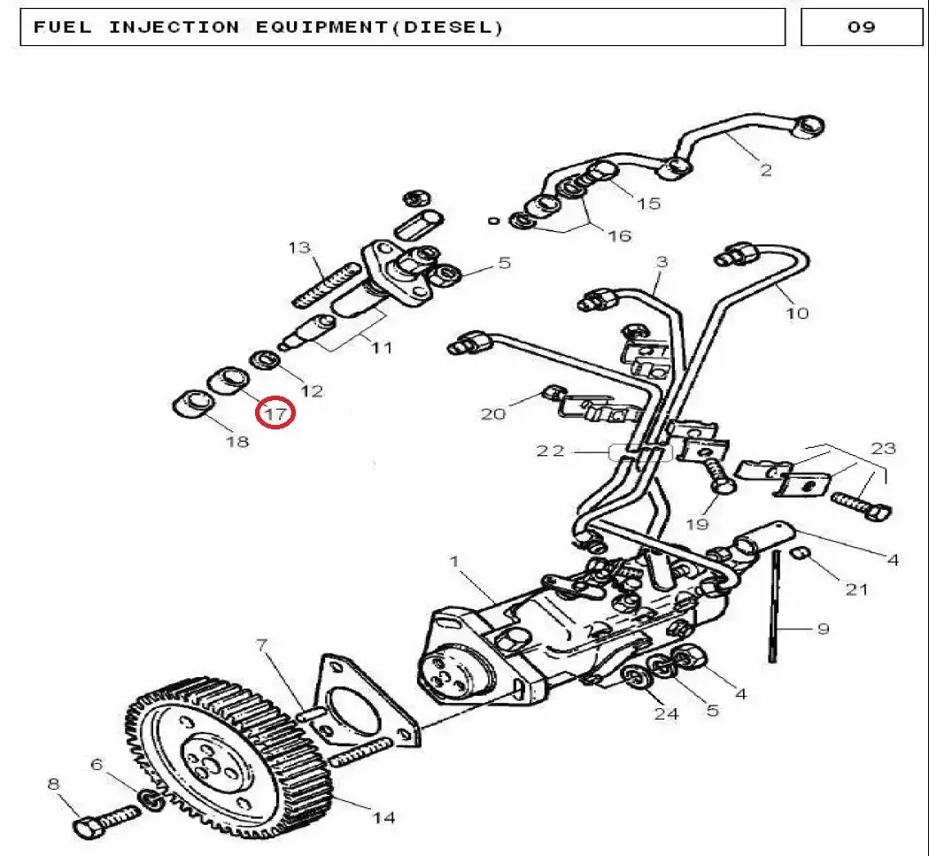 Diagram reference for Millat Massey Ferguson Tractor Spare Part SPACER 18623118623 S 1118623 S 1 - Massey Ferguson tractor spare part
