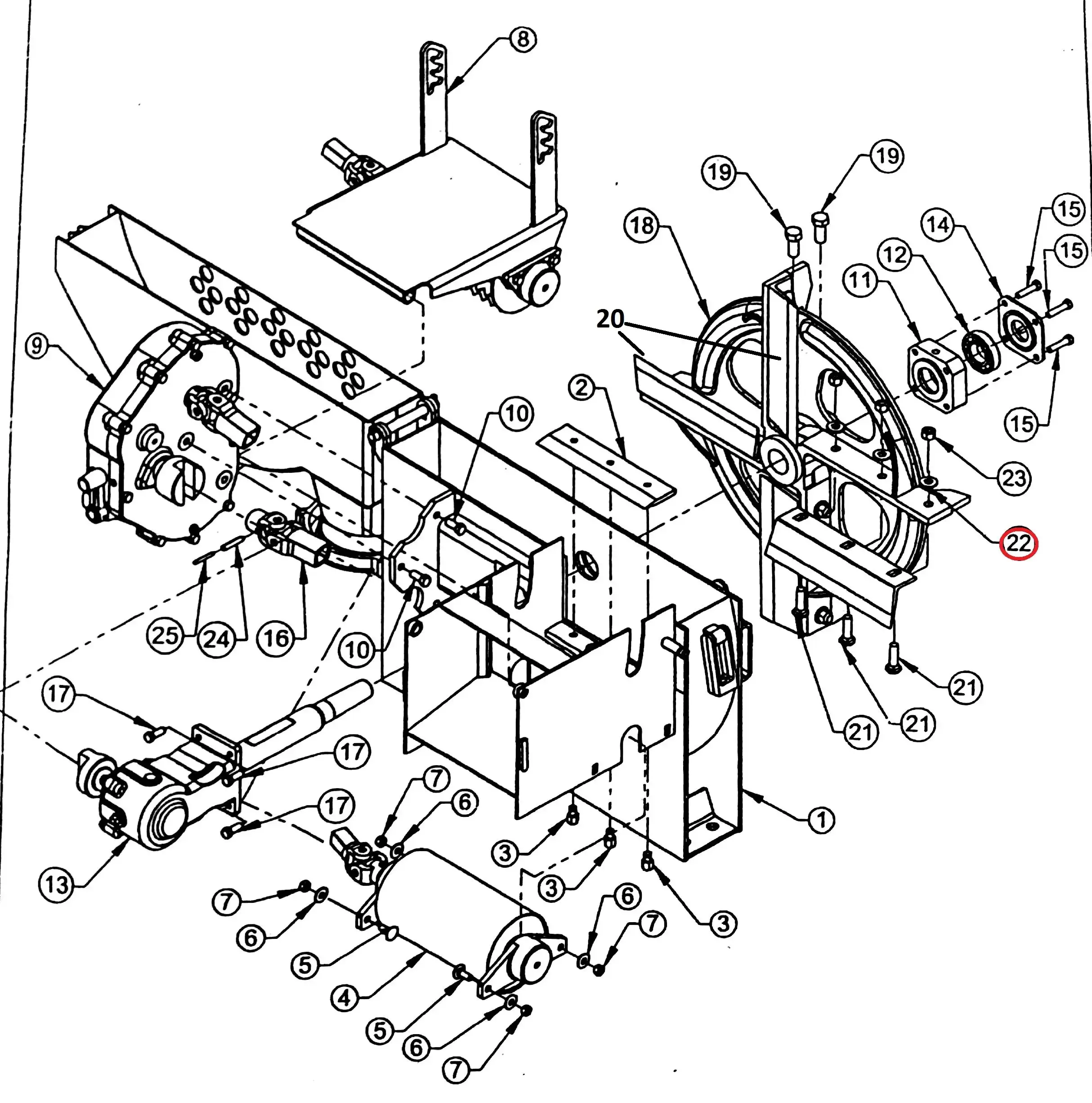 Diagram reference for Millat Massey Ferguson Tractor Spare Part 6 WASHER 1350 X 320030012994560246 - Massey Ferguson tractor spare part