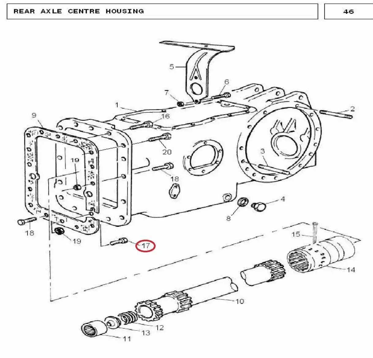 Diagram reference for Millat Massey Ferguson Tractor Spare Part BOLT 3816 X 17812062112062 - Massey Ferguson tractor spare part