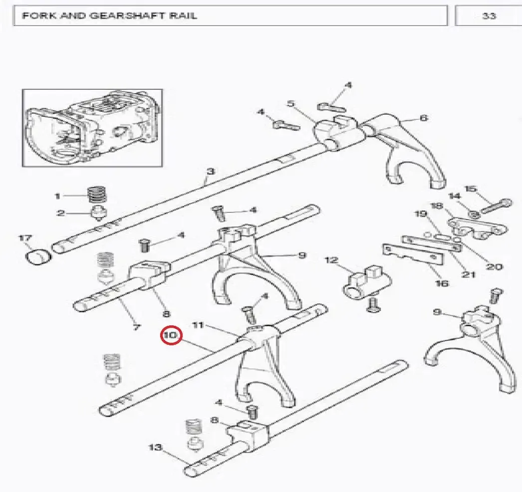 Diagram reference for Millat Massey Ferguson Tractor Spare Part 0 RAILSHIFTERISTREV 12326011693814 - Massey Ferguson tractor spare part