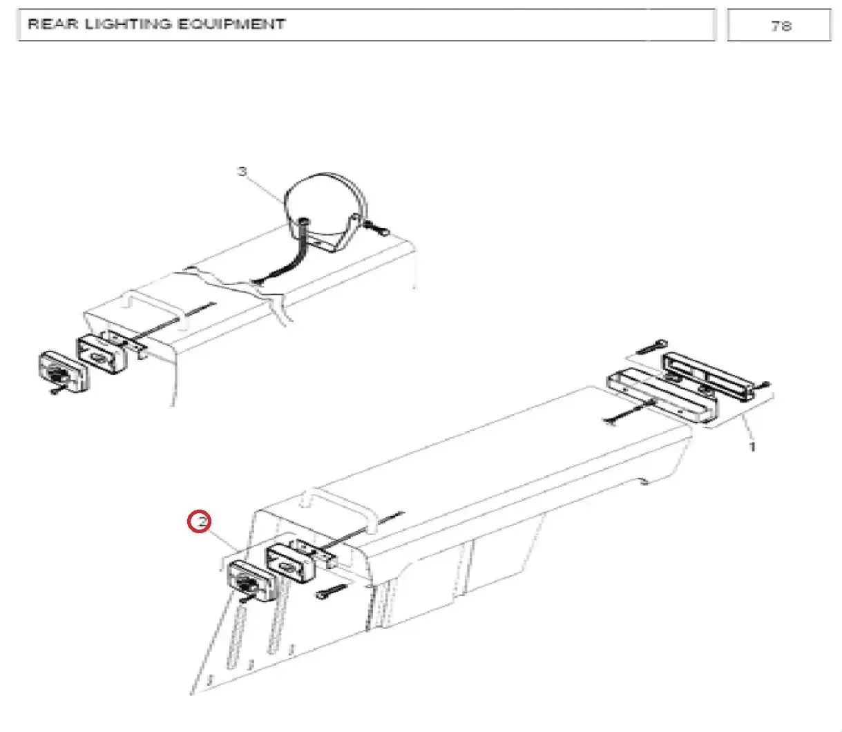 Diagram reference for Millat Massey Ferguson Tractor Spare Part FRONTLAMPLHCOMMON 34176134176 S 1 - Massey Ferguson tractor spare part