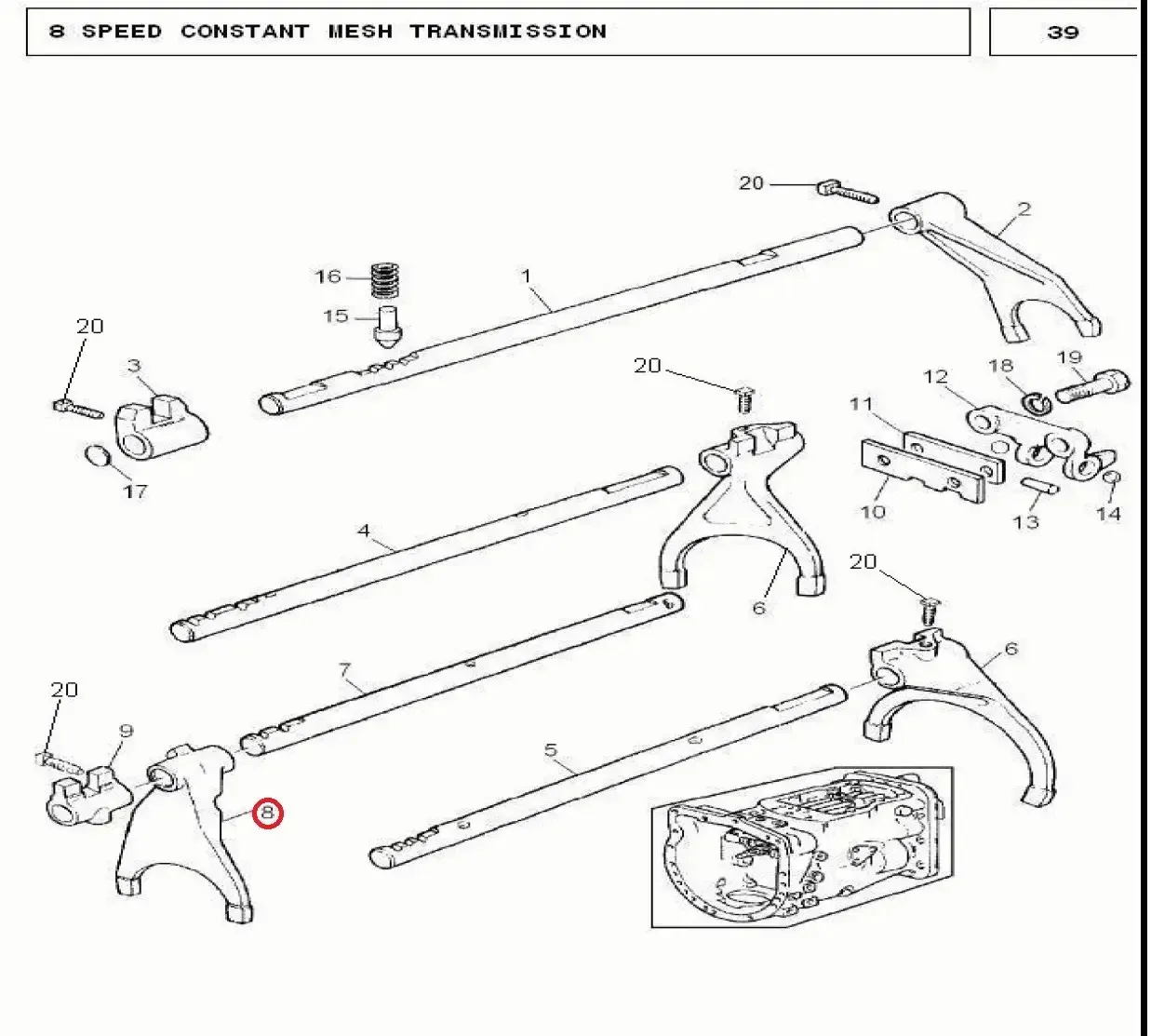 Diagram reference for Millat Massey Ferguson Tractor Spare Part FORKSHIFTER 31209311873532 - Massey Ferguson tractor spare part