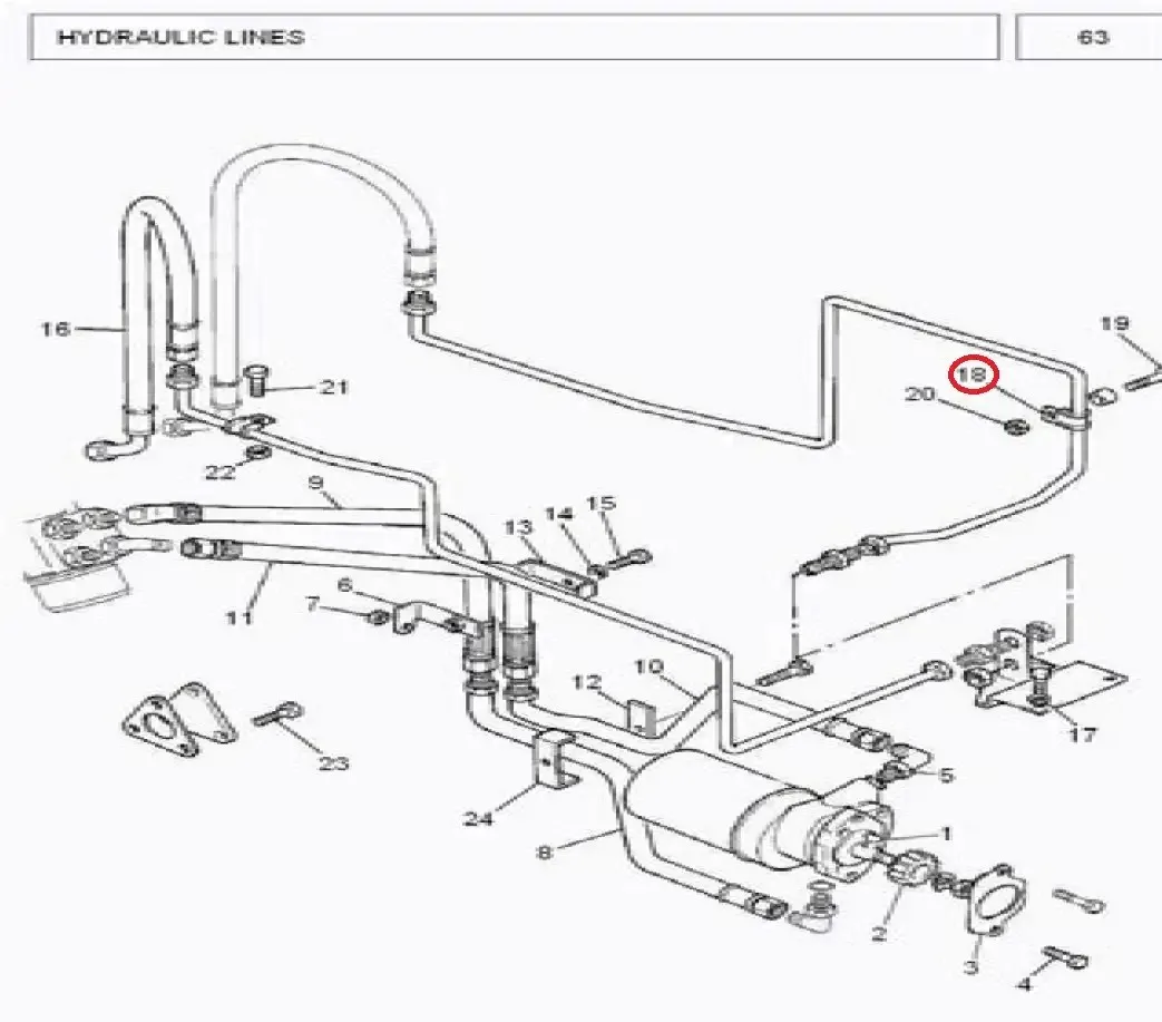 Diagram reference for Millat Massey Ferguson Tractor Spare Part 5 CLIP 2431451243145 - Massey Ferguson tractor spare part