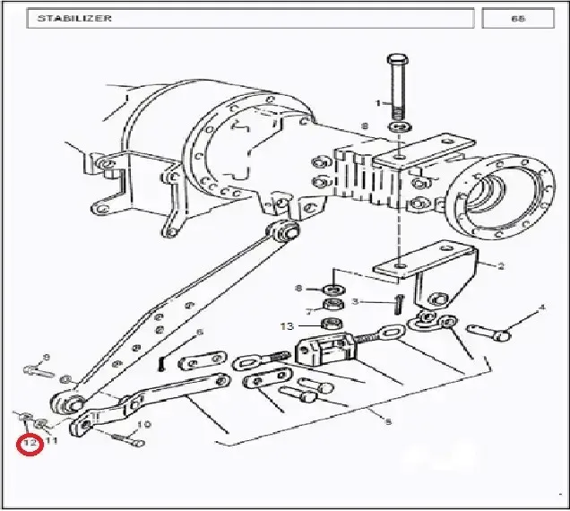 Diagram reference for Millat Massey Ferguson Tractor Spare Part 6 NUT LOCK 34168130261813026 - Massey Ferguson tractor spare part
