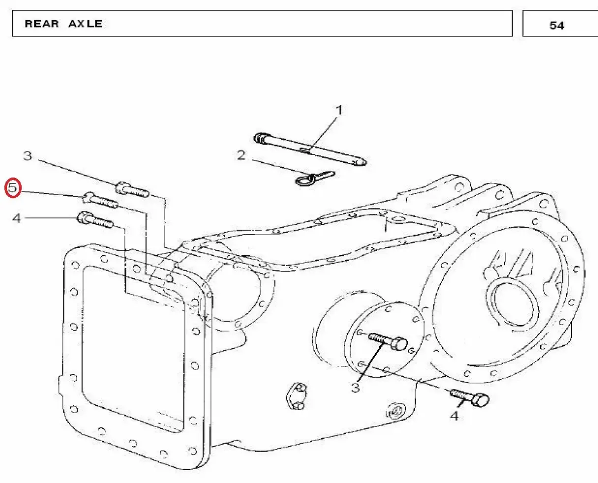 Diagram reference for Millat Massey Ferguson Tractor Spare Part PTCHD SCREW 71614 UNC 2 AL 0787240043140043 - Massey Ferguson tractor spare part