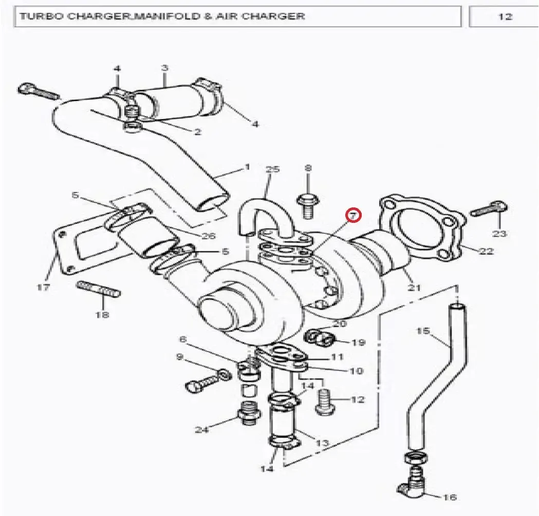 Diagram reference for Millat Massey Ferguson Tractor Spare Part JOINT - Massey Ferguson tractor spare part