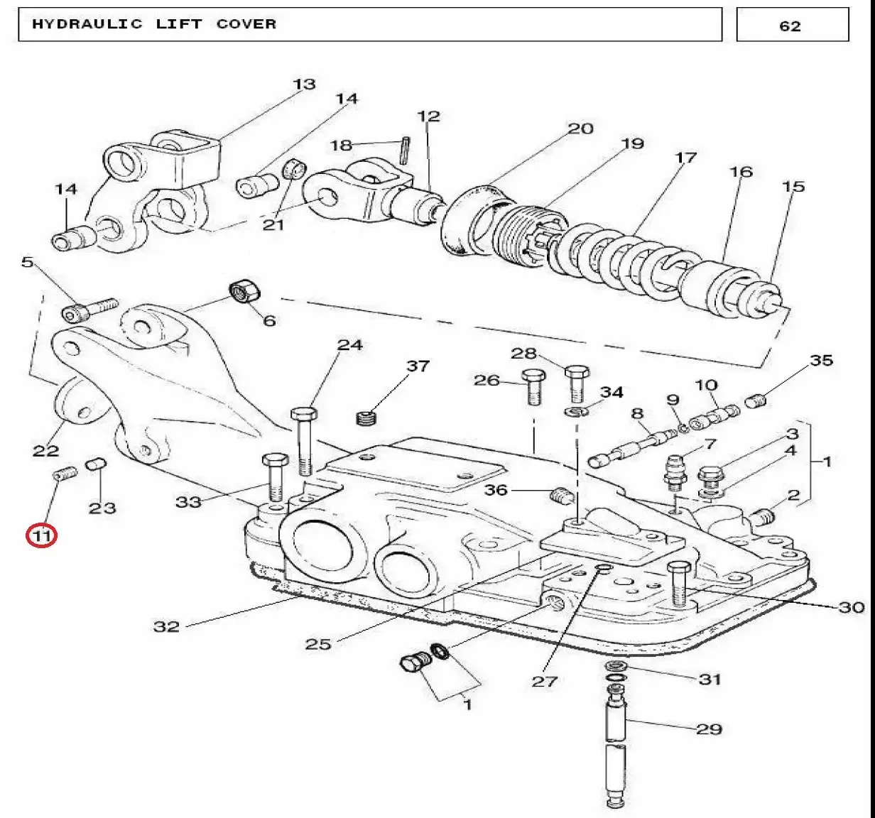 Diagram reference for Millat Massey Ferguson Tractor Spare Part HEXSKTSET SCREW 51618 UNC 3 A 26122126122 - Massey Ferguson tractor spare part