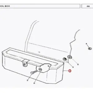 Millat Massey Ferguson Tractor Spare Part TOOLBOX 560091880555 F - Massey Ferguson tractor spare part