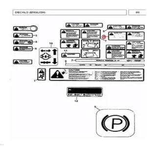 Millat Massey Ferguson Tractor Spare Part 2 DECALREARWARNING 3330021333002 - Massey Ferguson tractor spare part