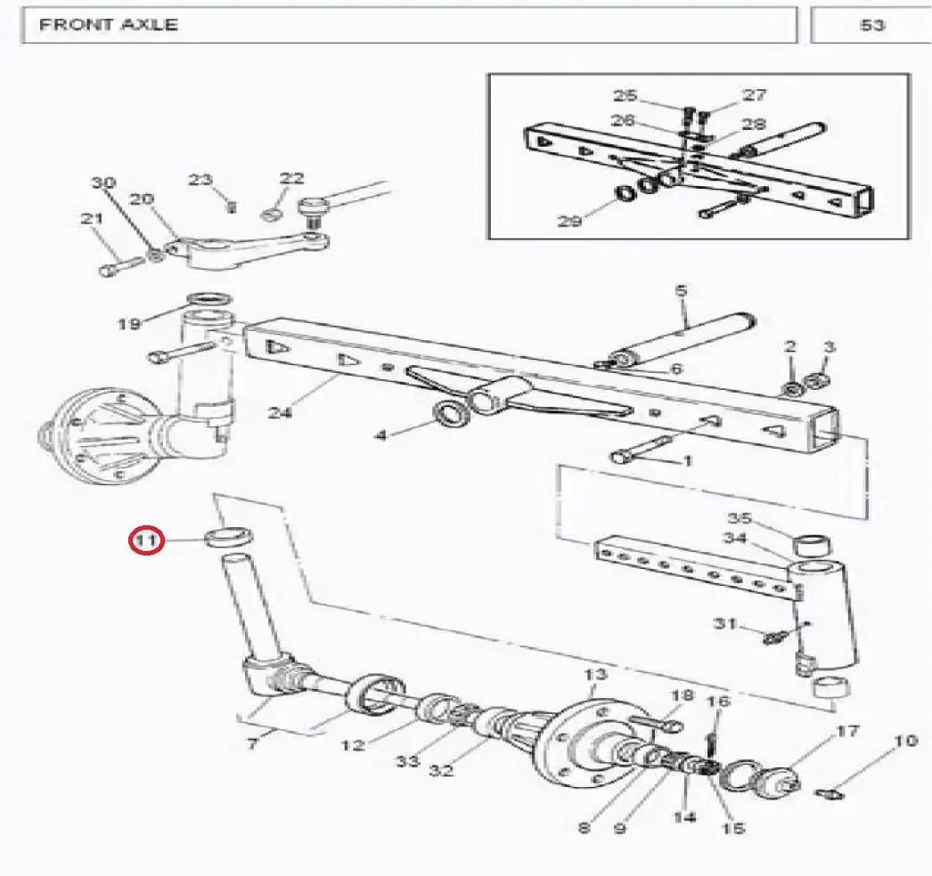 Diagram reference for Millat Massey Ferguson Tractor Spare Part 0 S PIN DLELH MF 260 1455001145500 - Massey Ferguson tractor spare part