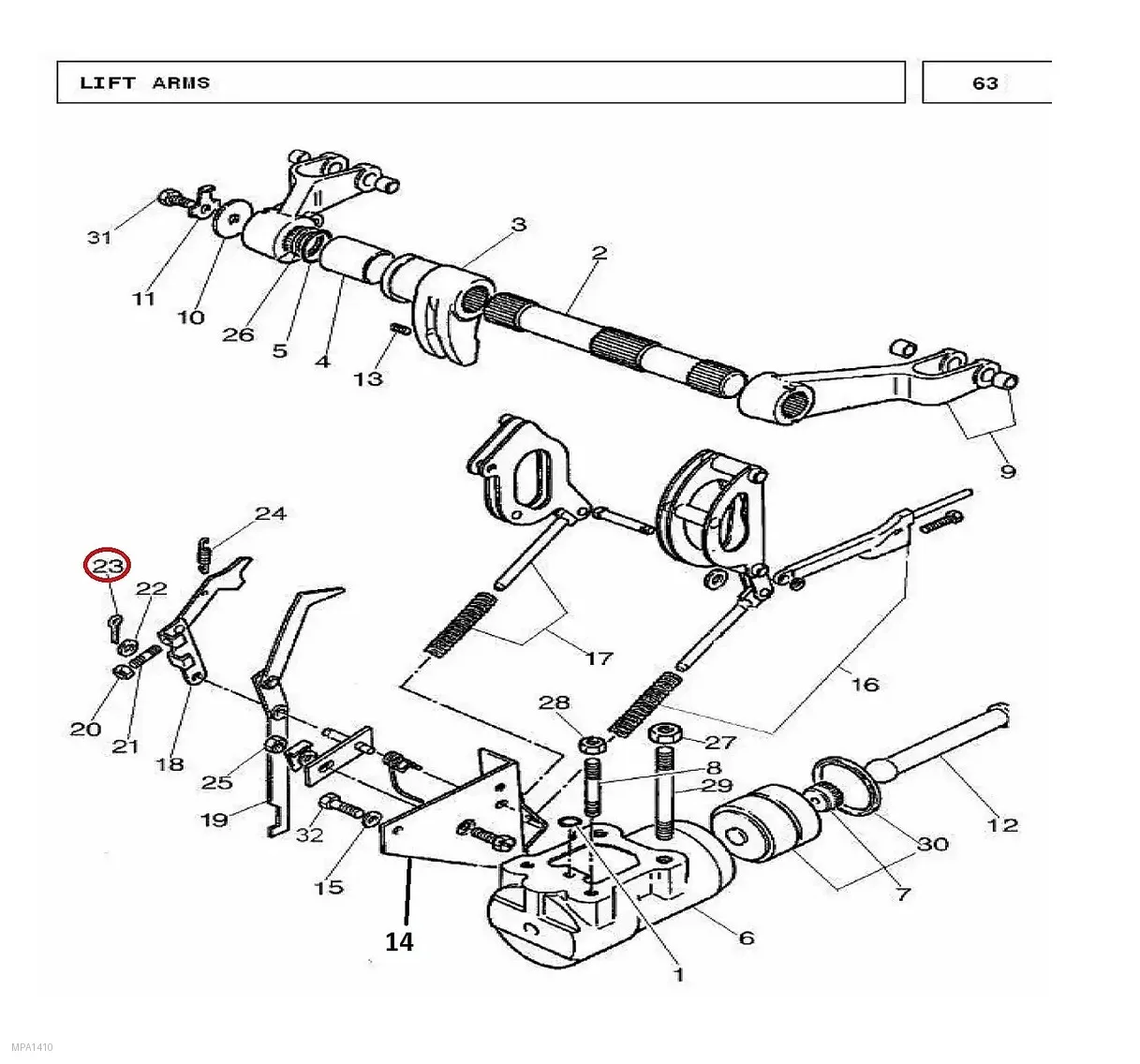 Millat Massey Ferguson Tractor Spare Part PIN COTTER 26110126110 - Massey Ferguson tractor spare part