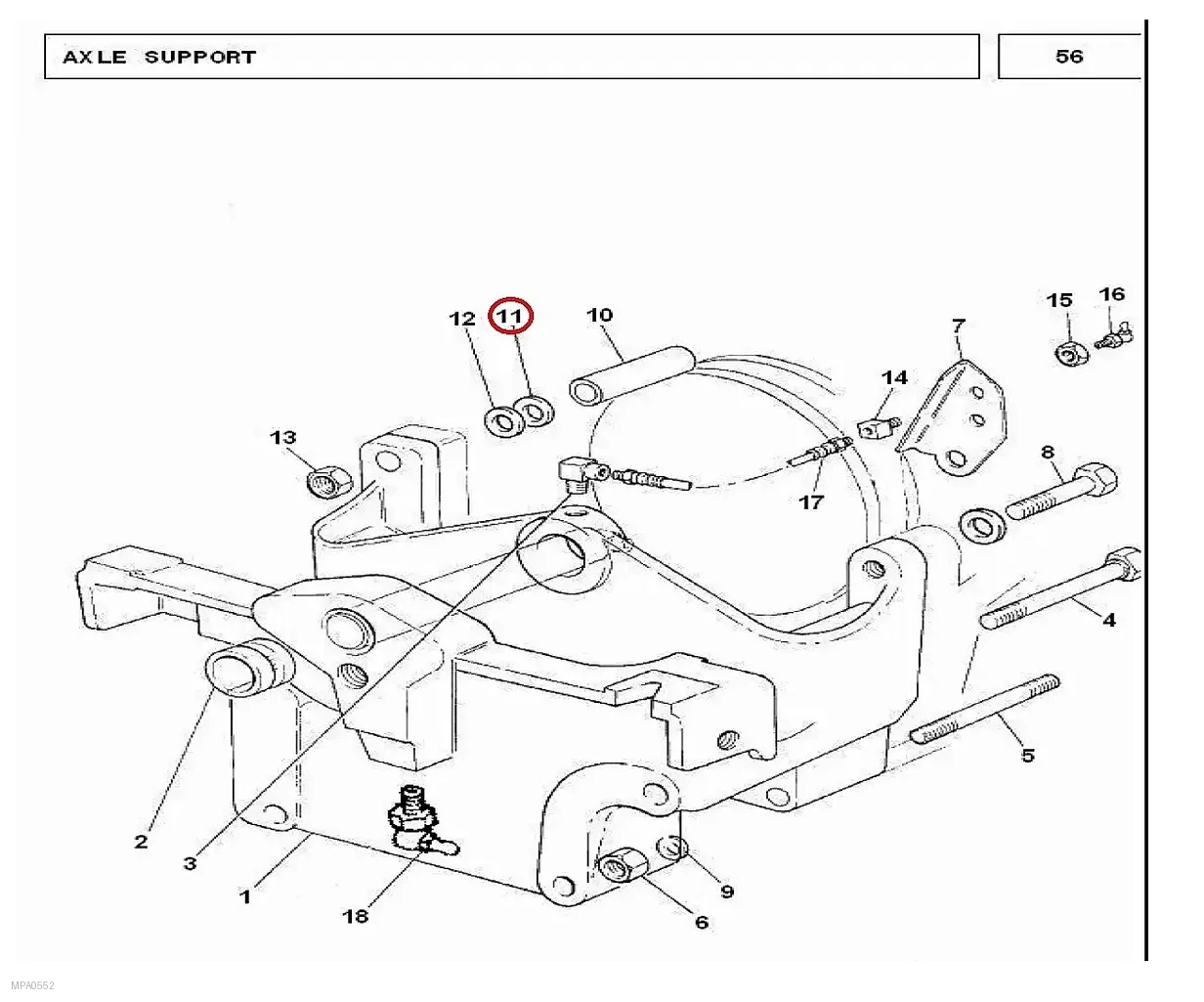 Millat Massey Ferguson Tractor Spare Part SHIM 14104114104 - Massey Ferguson tractor spare part