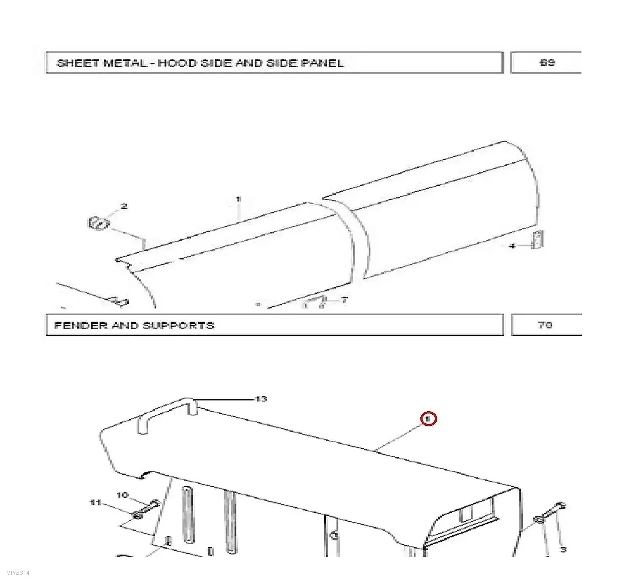 Millat Massey Ferguson Tractor Spare Part FENDERLH MF 240 2603503603430811679374 F - Massey Ferguson tractor spare part