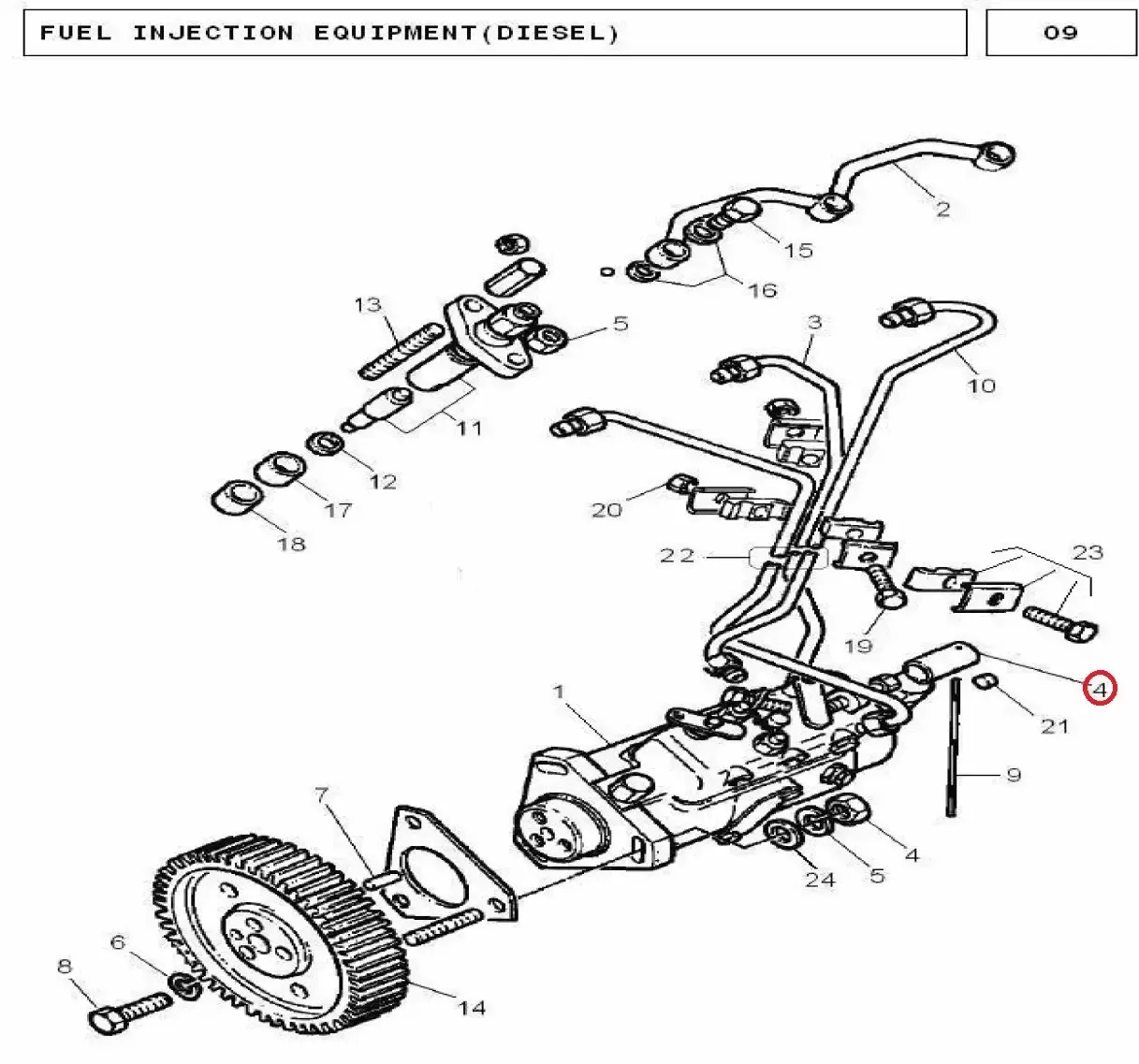 Diagram reference for Millat Massey Ferguson Tractor Spare Part SLEEVETHROTTLELVRADJ SCREW 18174118174118174 - Massey Ferguson tractor spare part