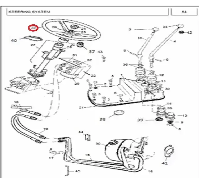 Diagram reference for Millat Massey Ferguson Tractor Spare Part 3 STEE RING WHEEL MF 350 1680631168063 - Massey Ferguson tractor spare part