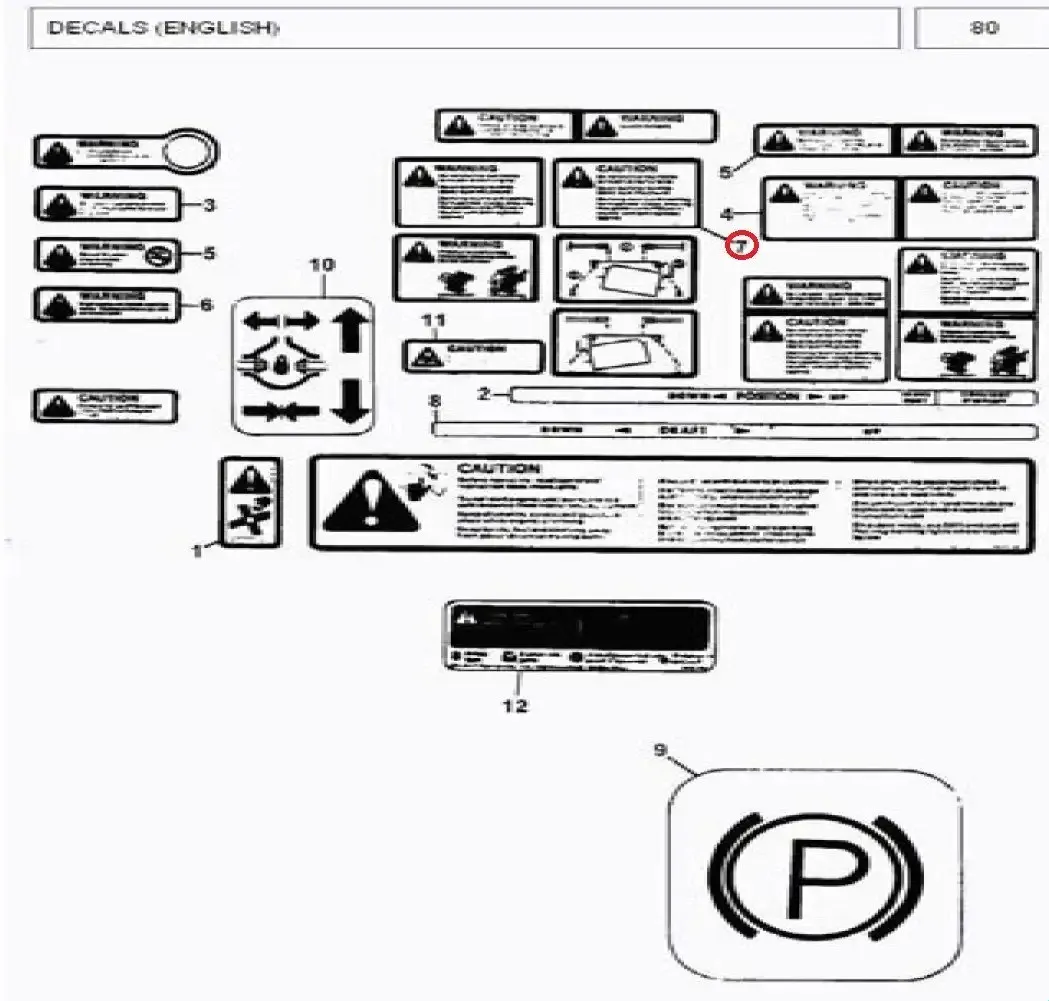 Diagram reference for Millat Massey Ferguson Tractor Spare Part 6 DECALPOWERSTEE RING 3330061333006 - Massey Ferguson tractor spare part
