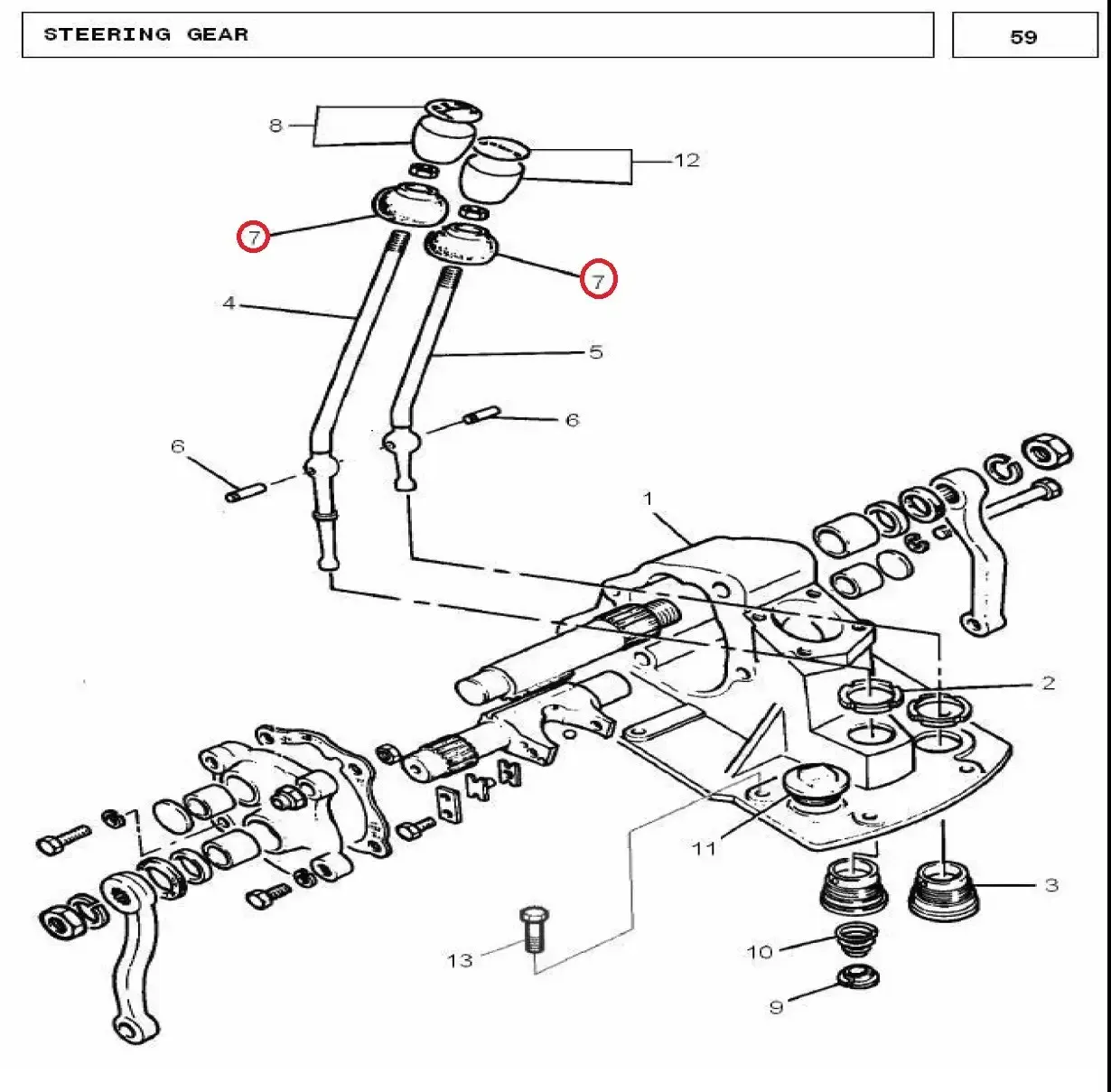 Diagram reference for Millat Massey Ferguson Tractor Spare Part COVER BOOT 240160131180579 - Massey Ferguson tractor spare part
