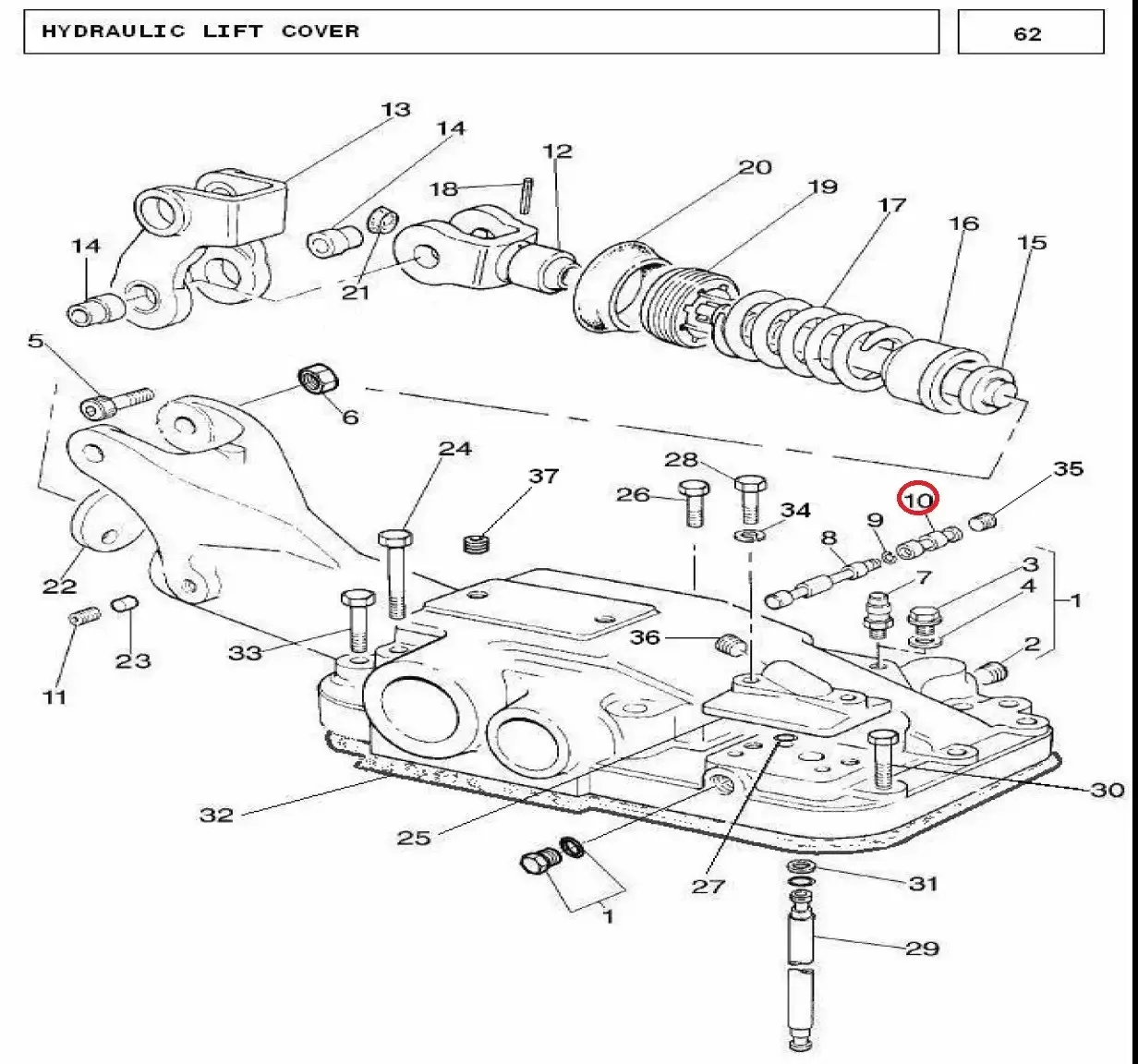 Diagram reference for Millat Massey Ferguson Tractor Spare Part COLLAR 26036126036 - Massey Ferguson tractor spare part