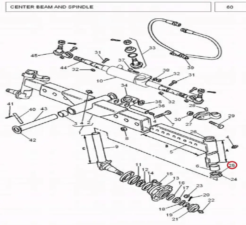 Diagram reference for Millat Massey Ferguson Tractor Spare Part 1 THRUST BEA RING 1431611143161 - Massey Ferguson tractor spare part