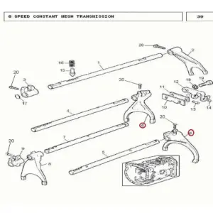 Millat Massey Ferguson Tractor Spare Part FORKIST GEAR 2401208711860773 - Massey Ferguson tractor spare part