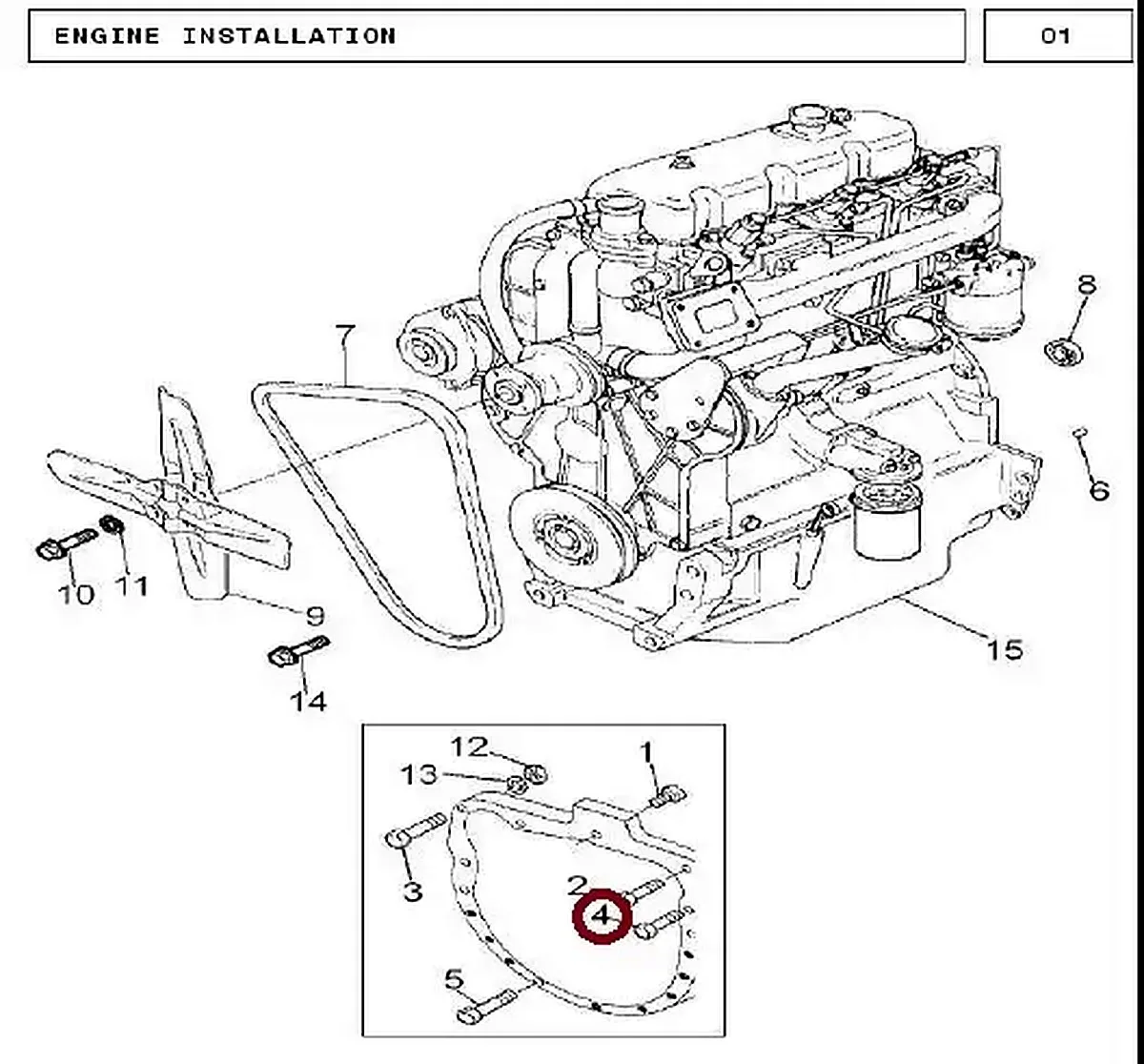Millat Massey Ferguson Tractor Spare Part SCREW 12 POINTHEADM 12 X 15 L 7018612118612 - Massey Ferguson tractor spare part