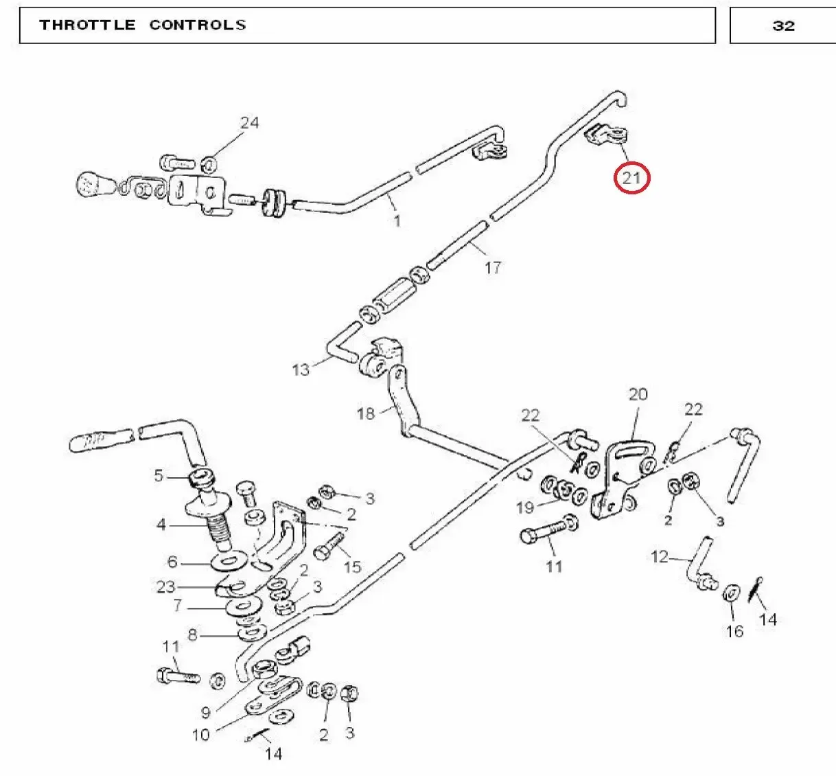 Diagram reference for Millat Massey Ferguson Tractor Spare Part CLIPLINKAGE 13104113104 - Massey Ferguson tractor spare part