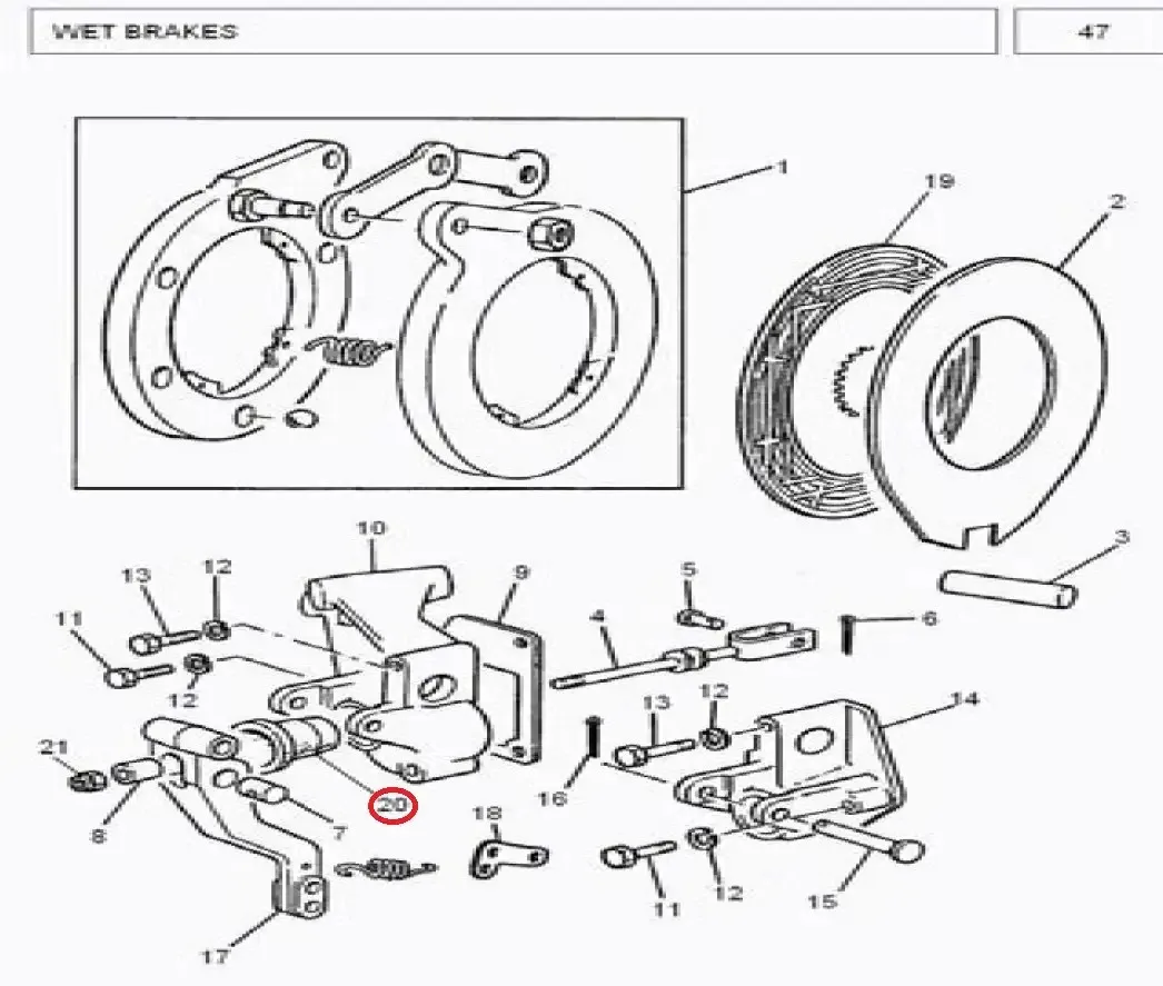 Diagram reference for Millat Massey Ferguson Tractor Spare Part 6 SEAL 1050161105016 - Massey Ferguson tractor spare part