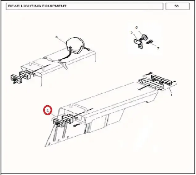 Diagram reference for Millat Massey Ferguson Tractor Spare Part LAMPFRONTRH 34191134191 - Massey Ferguson tractor spare part
