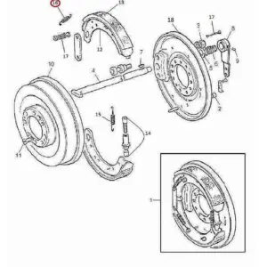 Millat Massey Ferguson Tractor Spare Part SP RING BRAKESHOESMALL 1030611890319 L - Massey Ferguson tractor spare part