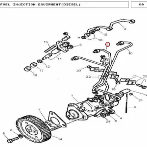 Millat Massey Ferguson Tractor Spare Part PIPE CYL 11809313521 E 018 - Massey Ferguson tractor spare part
