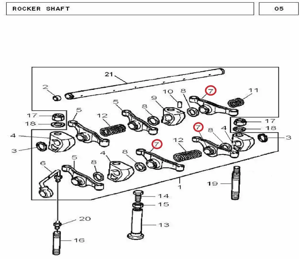 Diagram reference for Millat Massey Ferguson Tractor Spare Part LEVER 1816813737 A 041 - Massey Ferguson tractor spare part