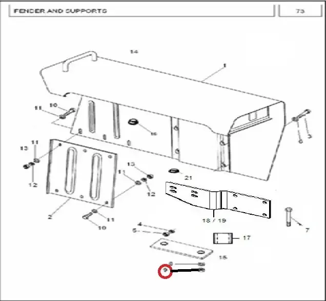 Diagram reference for Millat Massey Ferguson Tractor Spare Part 3 NUT 3410 FENDERSUPP 3753858130331813033 - Massey Ferguson tractor spare part
