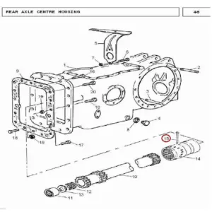 Millat Massey Ferguson Tractor Spare Part PIN COTTER 50023150023 - Massey Ferguson tractor spare part
